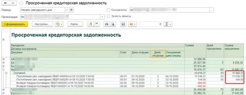 Кредиторская задолженность авансы выданные