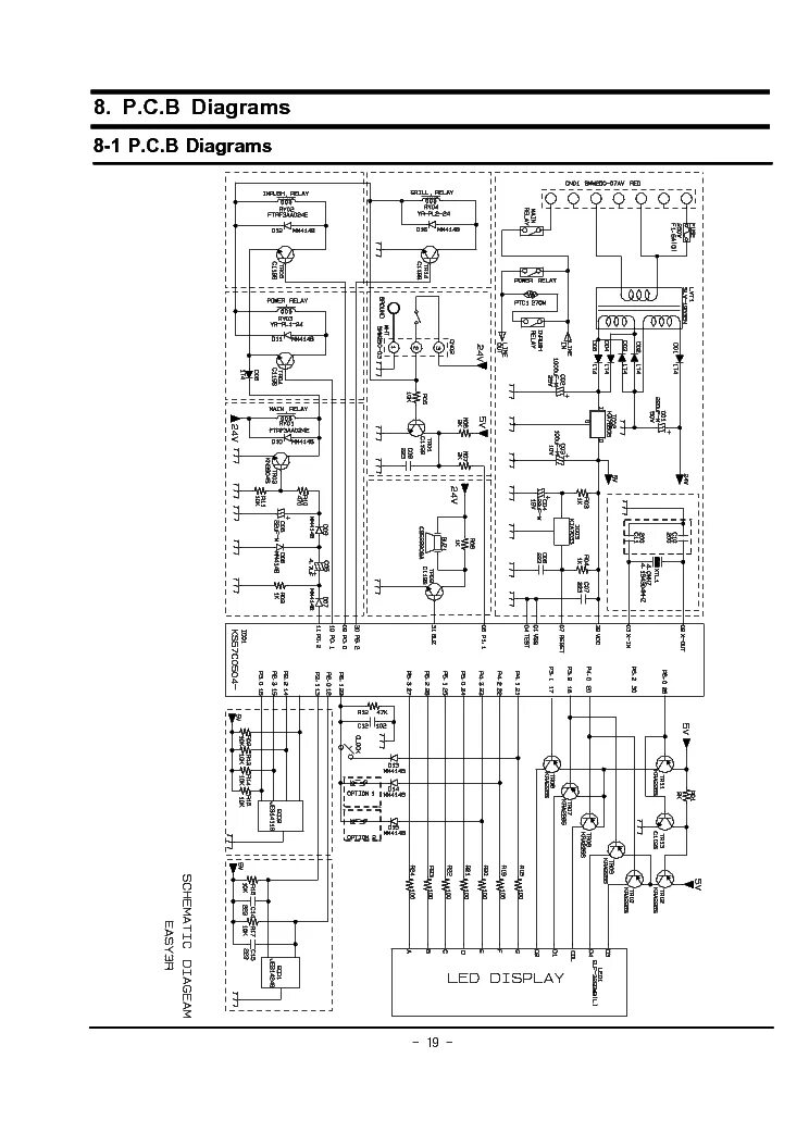 Схема электрическая принципиальная samsung ce2738nr