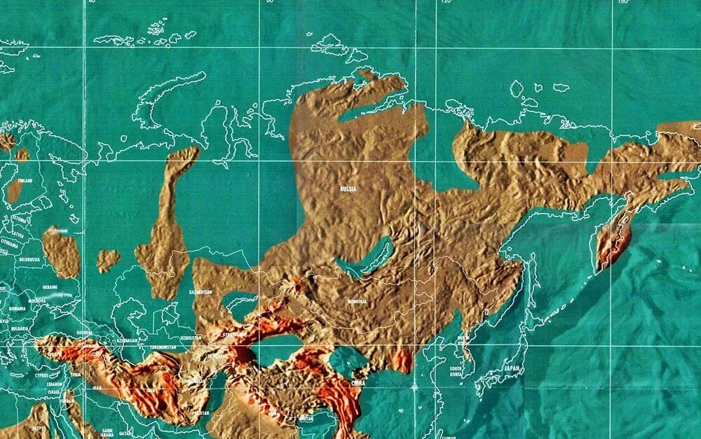 Карта потопа Эдгара Кейси. Интерактивная карта затопления