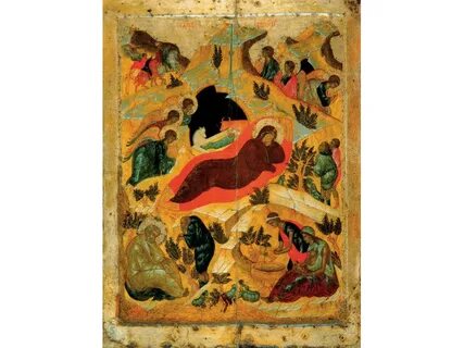 Икона рождества христова рублев