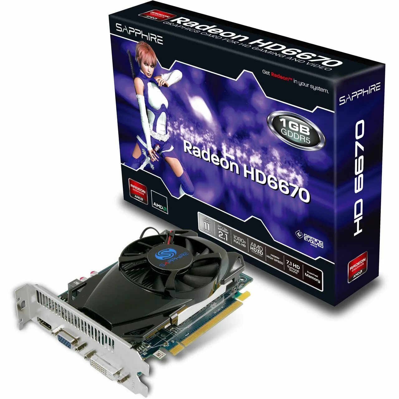 Ati radeon sapphire. Видеокарта Sapphire 6670 1 GB.