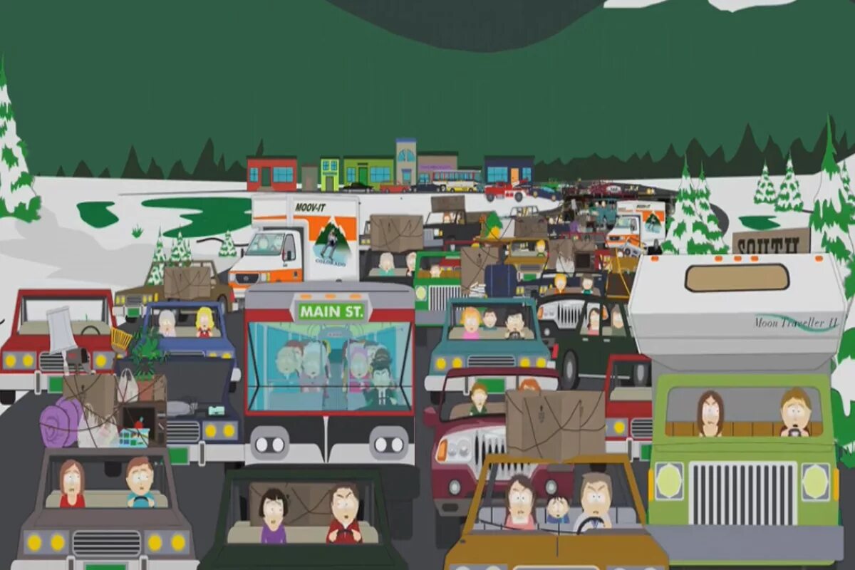 Карта города саус парка. Саус парк 2 дня до послезавтра. South park карты. Карта южного парка. South park карта города.