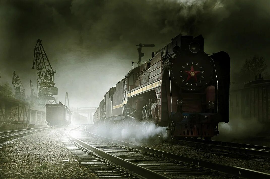 Легендарные поезда. Паровозы п36 призрак. Поезд-призрак «Санетти». Паровоз п36 арт. Мистический поезд.