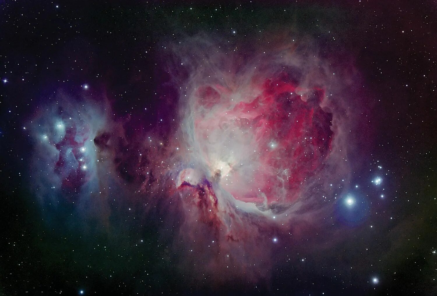 Allow space. Туманность Ориона Мессье 42. Большая туманность Ориона m42. Туманность де Мерана – m43. Туманность в созвездии Ориона.