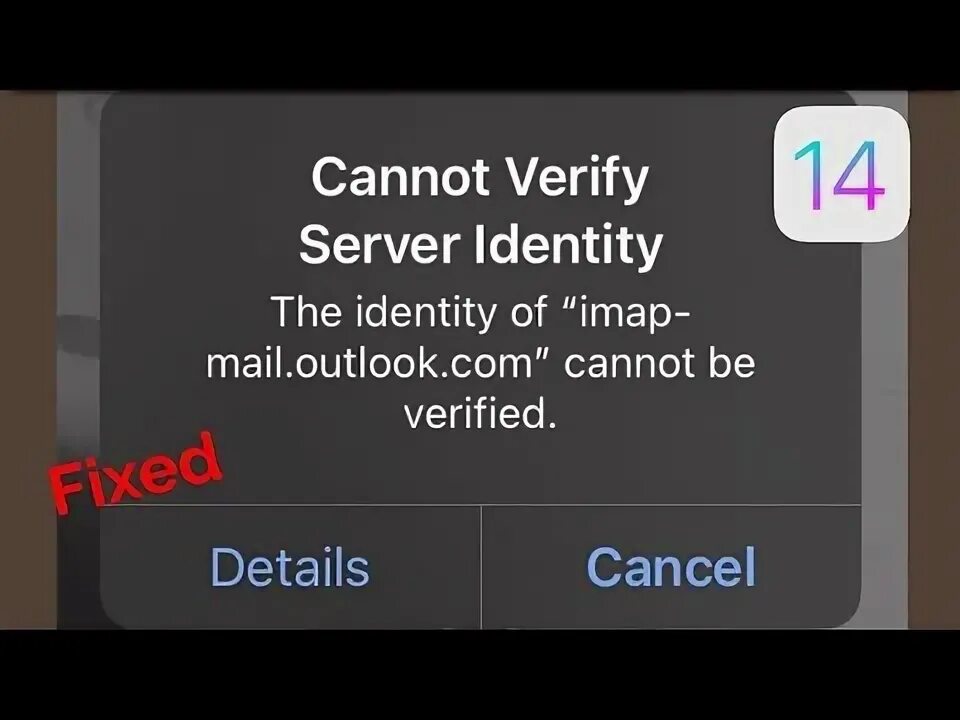 Cannot verify. Cannot verify