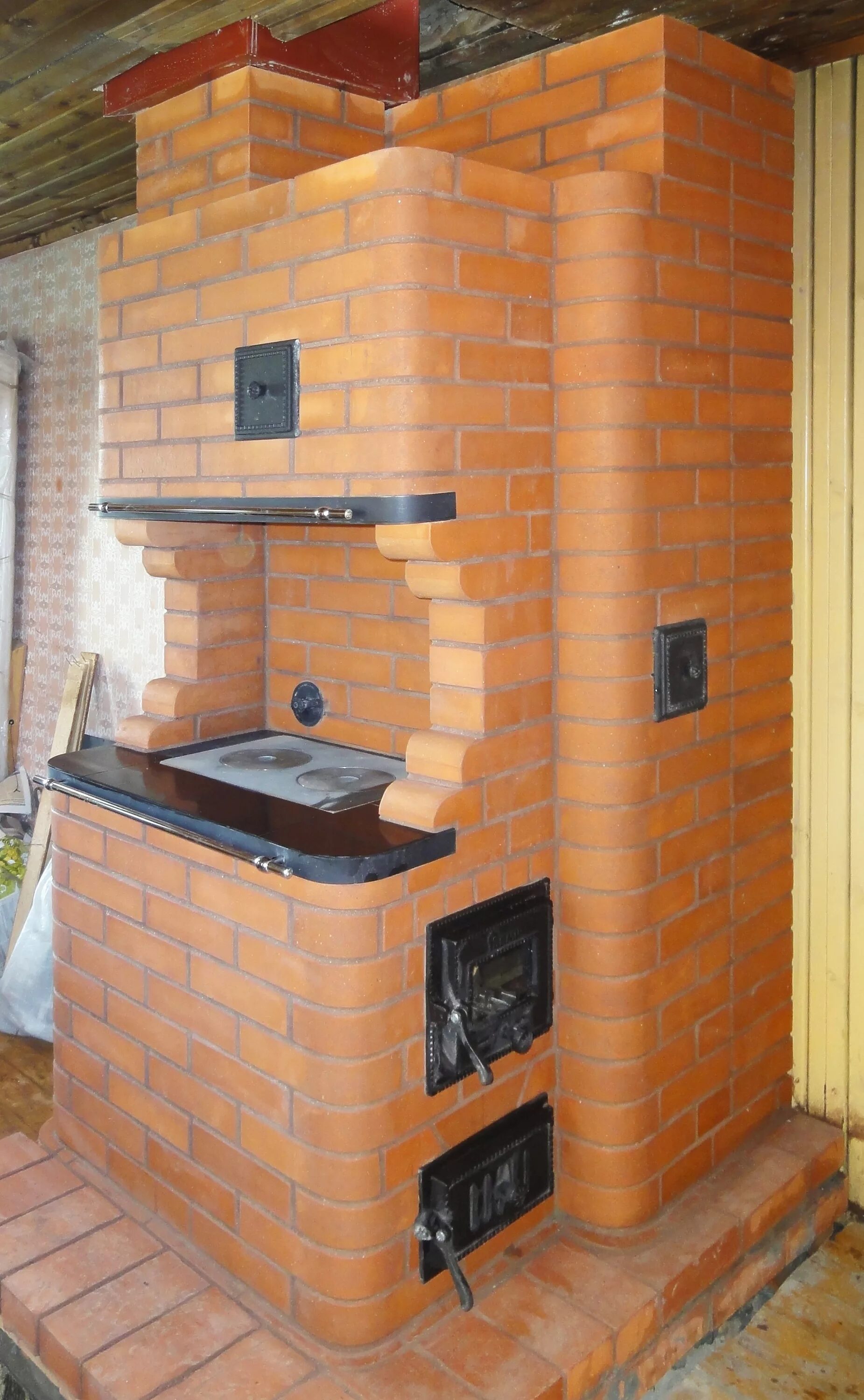 Кирпичная печь в частный дом. Отопительно-варочная печь шведка. варочная кирпичная печь голландка. кирпичная печь шведка отопительно-варочная 2015. каминопечь 4.