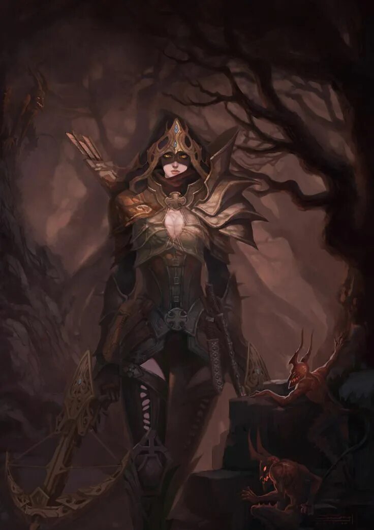 Diablo hunter. Охотник на демонов диабло 3 арт. Diablo 3 dh. Охотница на демонов диабло 3. Diablo hunter.