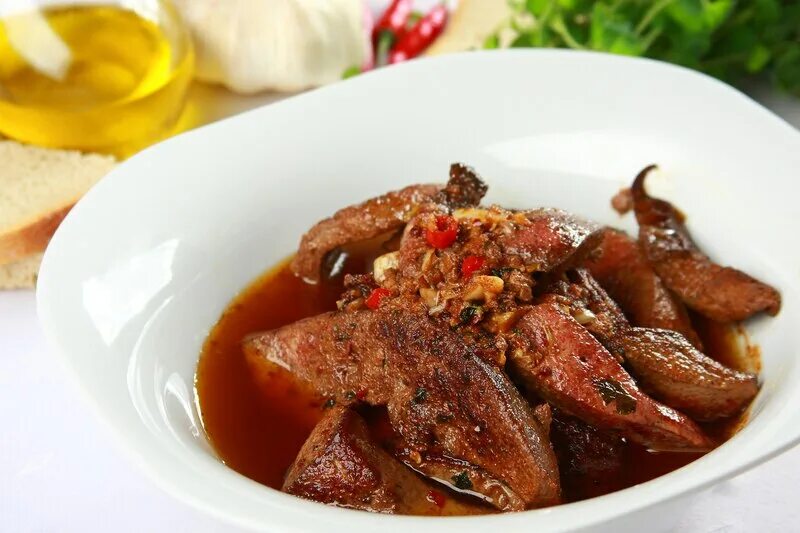 свиная печень с рисом рецепт