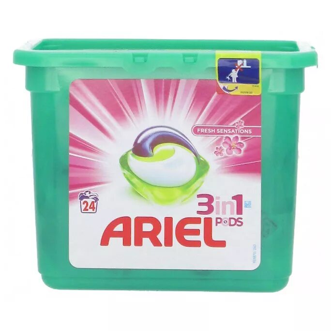 Ариэль капсулы для стирки купить. Ариэль капсулы 3 в 1. Ariel 38 шт 3in1 Fresh Sensations. Ariel гель капсулы. Ариэль капсулы контейнер.