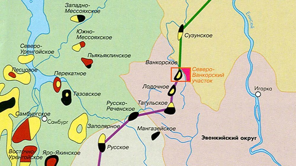 Ванкорское месторождение на карте Красноярского края. Месторождение Ванкор на карте Красноярского края. Месторождение Ванкор Красноярский край. Ванкор Сузунское месторождение. Сузун на карте