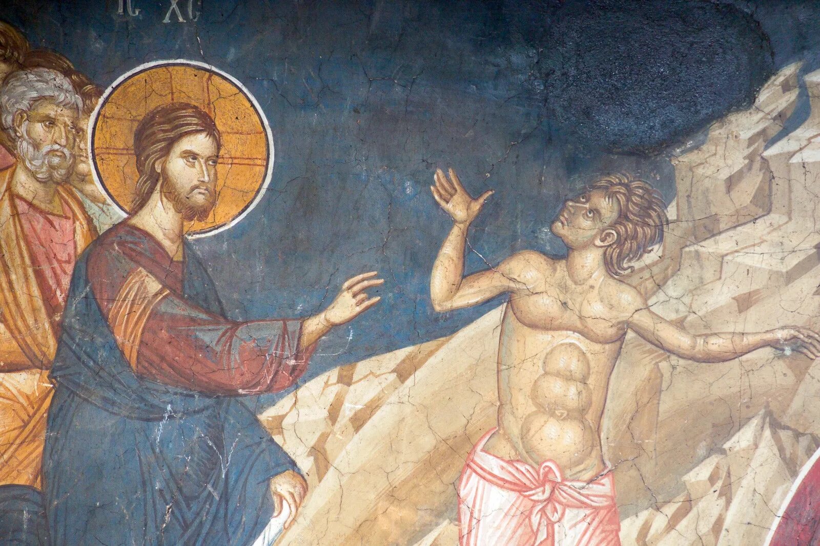 Исцеление после. Иконы фрески исцеление гадаринского бесноватого. исцеление бесноватого отрока икона. исцеление гадаринского бесноватого икона. гадаринские бесноватые евангелие.
