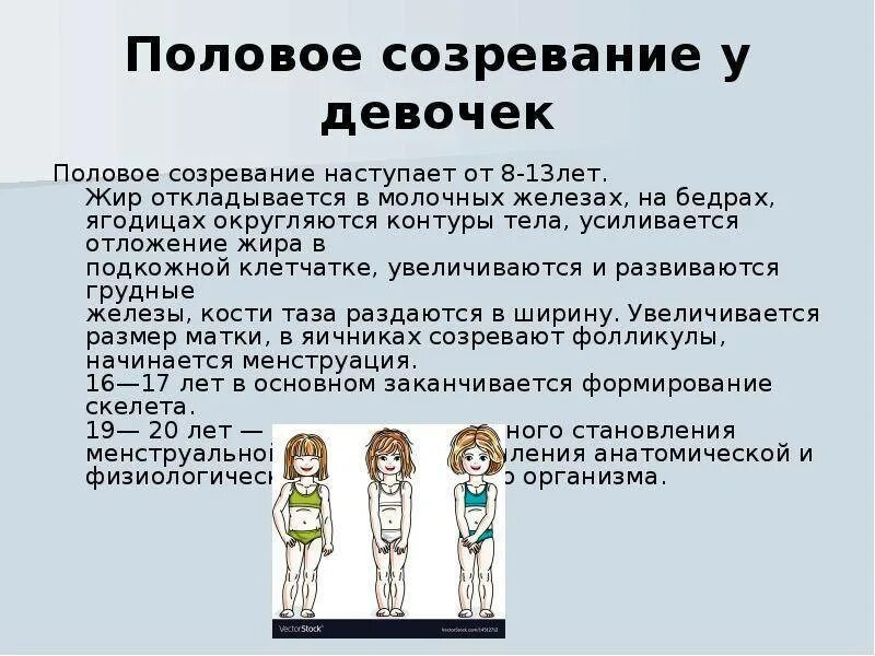 Особенности пубертатного периода