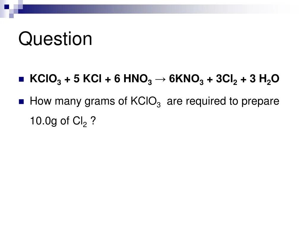 Hno2 cl2