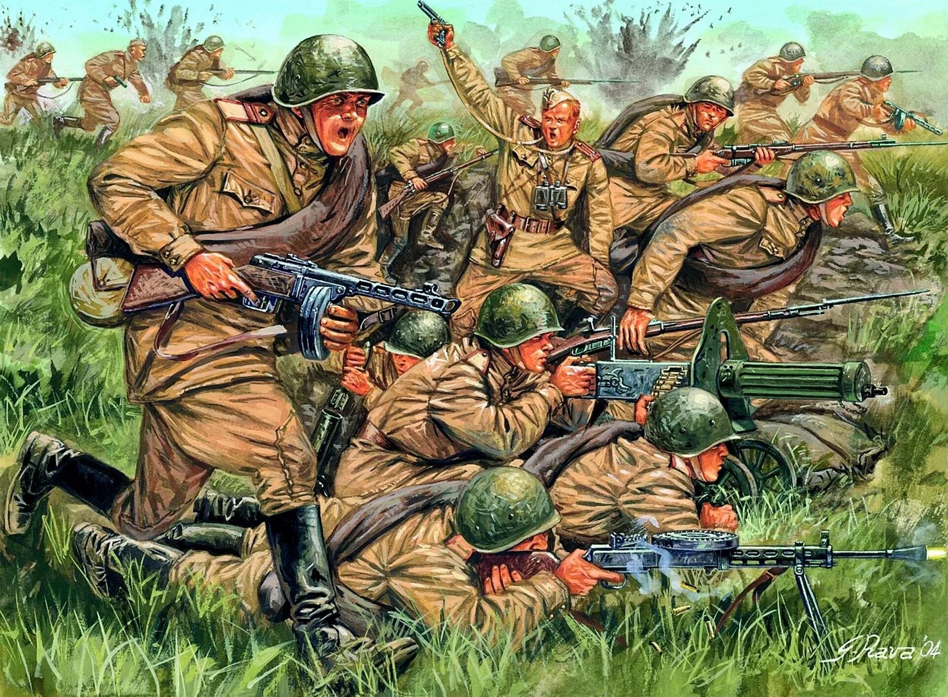 6057 Italeri солдаты WWII - Russian Infantry (1:72). Италери Советская пехота. Красноармейцы 1945 Каращук. 6057 Italeri Советская пехота.