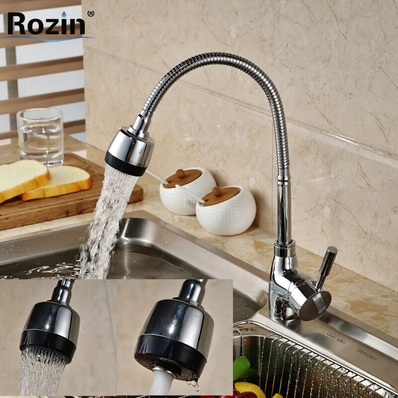 Смеситель для кухни с гибким изливом Deko Kitchen Faucet 202, золотой. Смеситель для кухни с гибким шлангом sus304. Kitchen Mixer смеситель. Смеситель для кухни с гибким изливом Gappo арт.10868333.