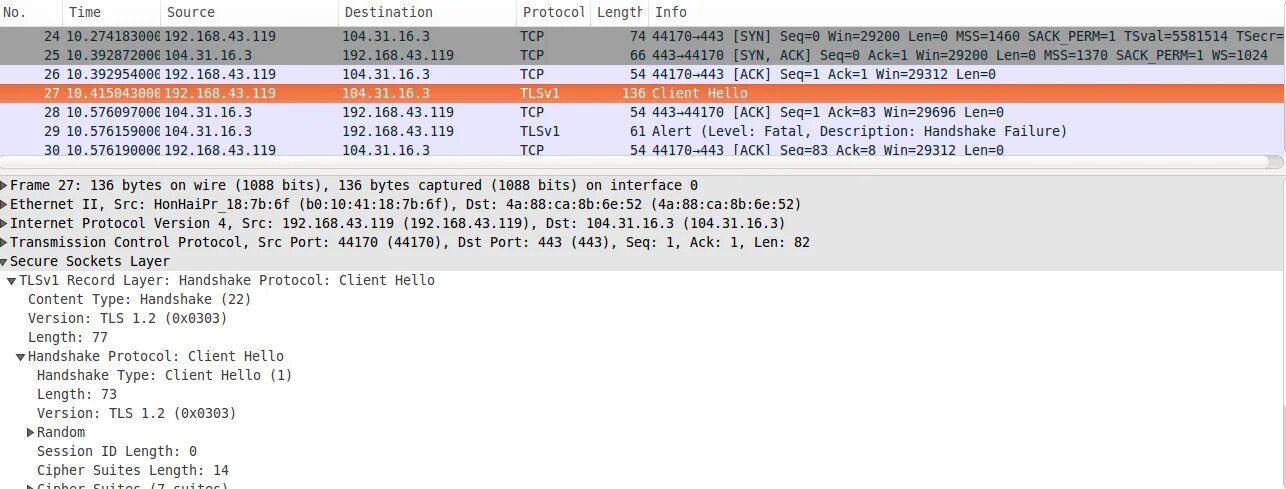 Tls handshake failed. 404 SSL handshake failed.