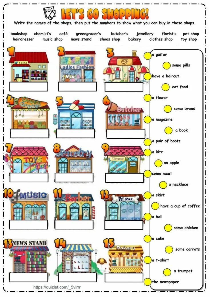 Match the signs to the shops. Types of shops задания. Shopping задания. Shopping задания по английскому. Магазины Worksheets.