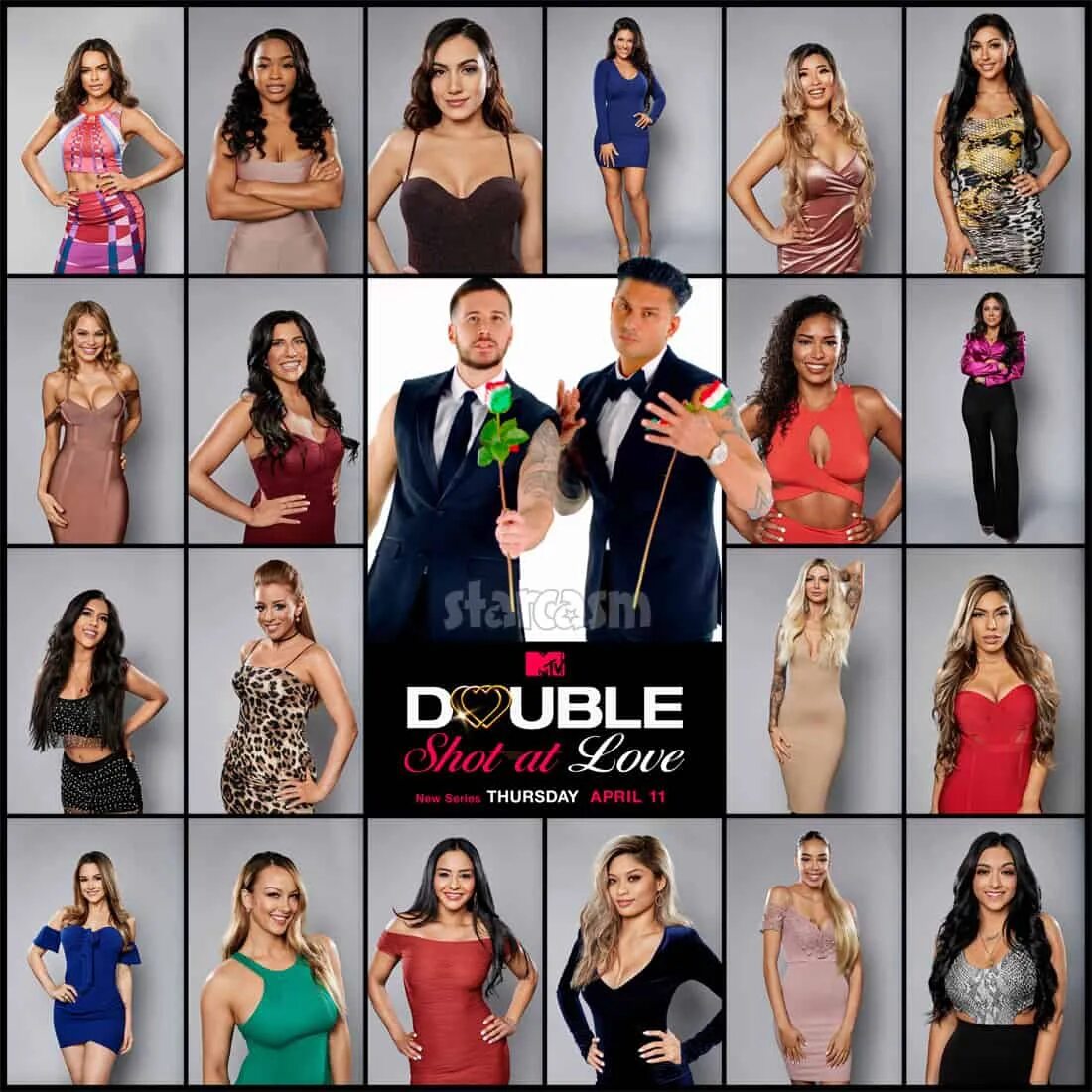 Кастинг любовь. Reality show a Double shot at Love with DJ Pauly d and Vinny. Lovable characters Bundle. Double shot gals.