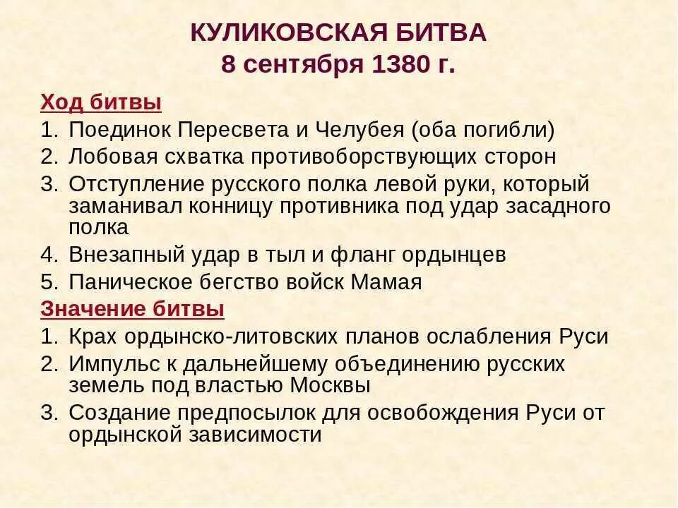 Тест по теме куликовская битва 6 класс. Ход событий Куликовской битвы кратко. Ход Куликовской битвы кратко. Ход войны Куликовской битвы кратко. Причины Куликовской битвы кратко.