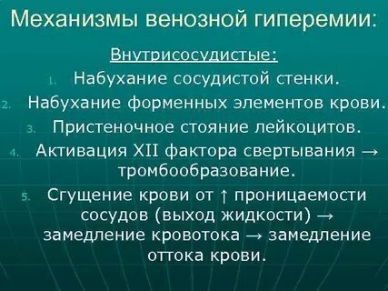 Венозная гиперемия