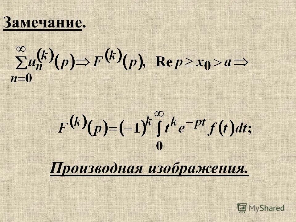 Производная рисунок. Производная изображения. Формула изображения производной.