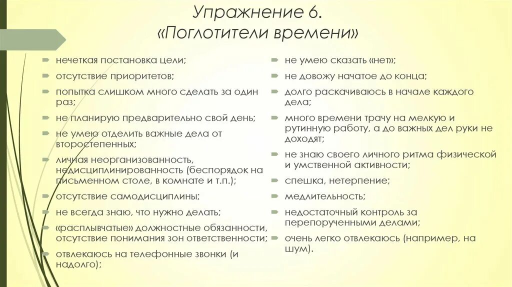 К поглотителям времени относятся. Анализ поглотителей времени. Основные поглотители времени тайм менеджмент. Поглотители времени тайм менеджмент таблица. Поглотители времени презентация.