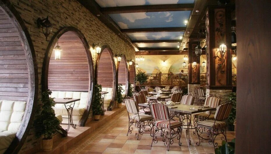 Panorama: Oblomov, restaurant, Russia, Ulyanovsk, Spasskaya Street, 19/9 - Yande