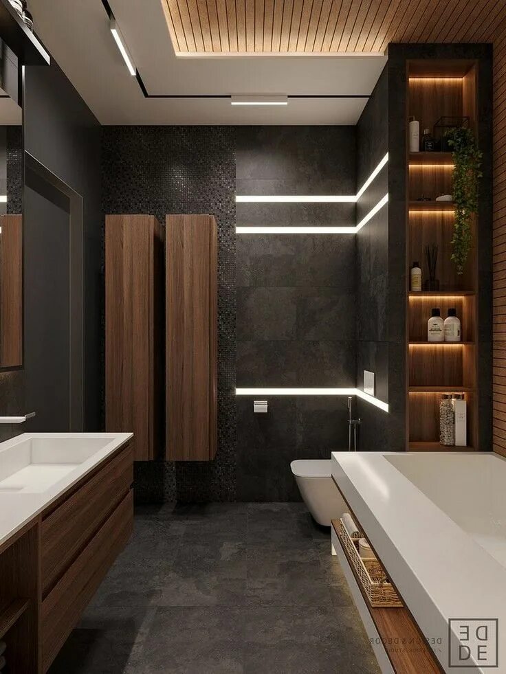 Дизайн проекты санузлов в современном стиле Türkiye'den 7 şaşırtıcı banyo dekorasyonu homify Top bathroom design, Bathroom i