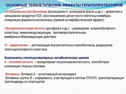 Выберите гепатопротекторы