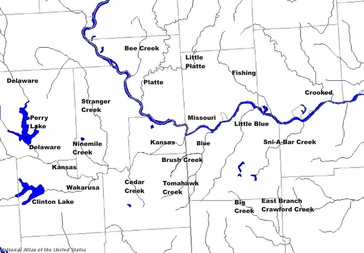 Реки кк. Притоки реки Миссури. Река Миссури на карте. Река Канзас на карте. Река Канзас на карте Северной Америки.