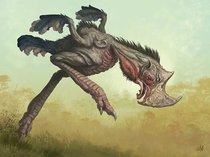 While the creature