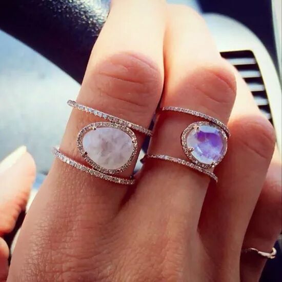 Какие кольца в моде фото Tocona 6Pcs/set Boho Gold Stacking Rings Sets Knuckle Rings for Women Crystal Mi
