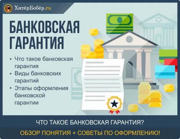 Банковская гарантия. Банковские гарантии инфографика. Виды банковских гарантий. Банковская гарантия картинки.