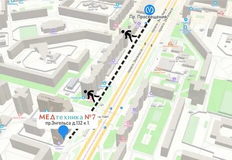 Метро проспект просвещения санкт петербург на карте