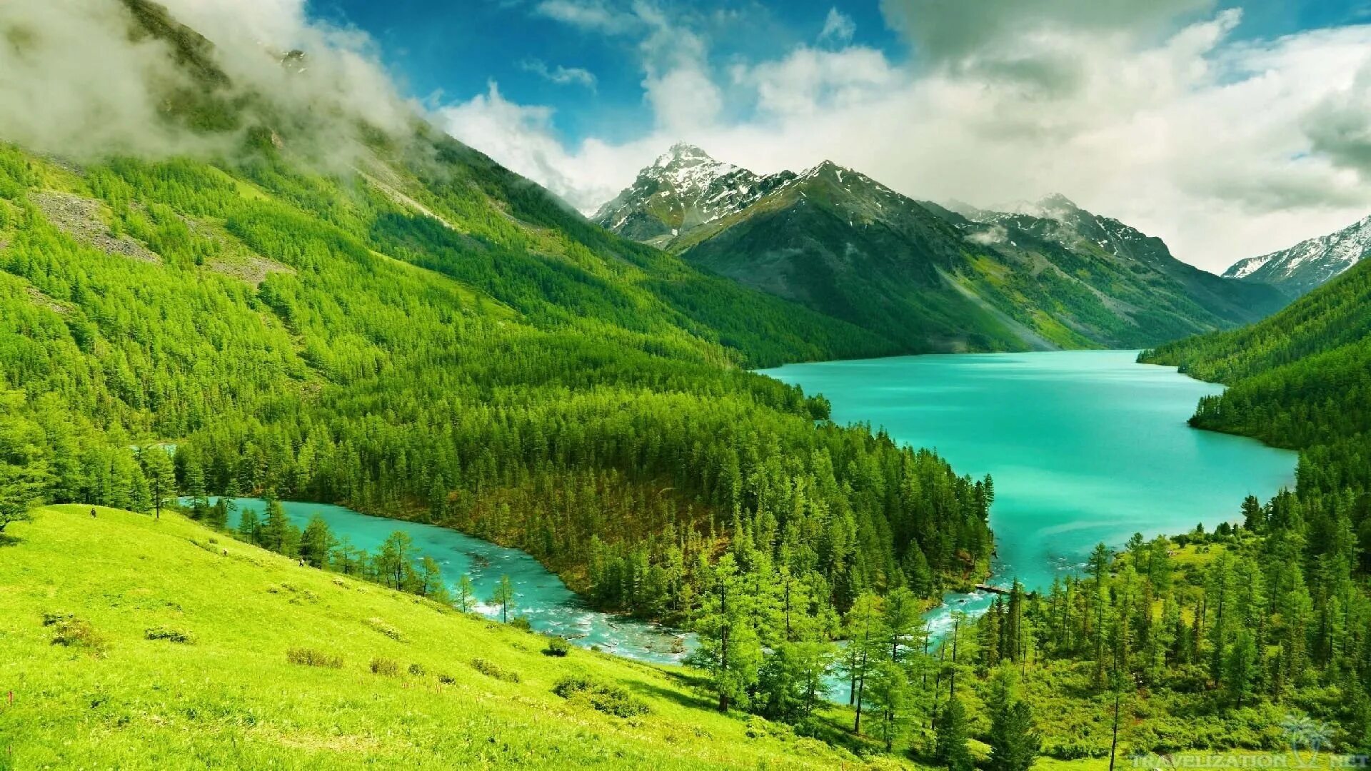 Природа с какого языка. Озеро Рица. Гейзерное озеро Алтай. Зеленые горы Алтая. Табиат манзараси.