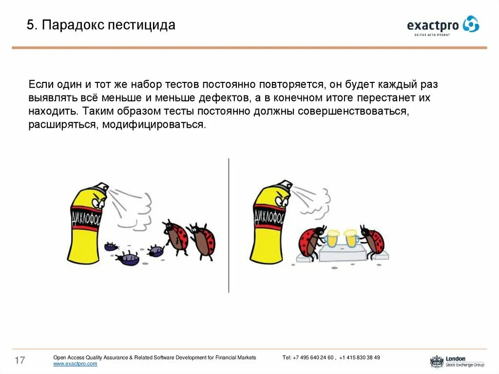 Тест парадокс. Парадокс пестицида. эффект пестицида в тестировании.