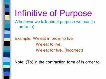 Purpose use