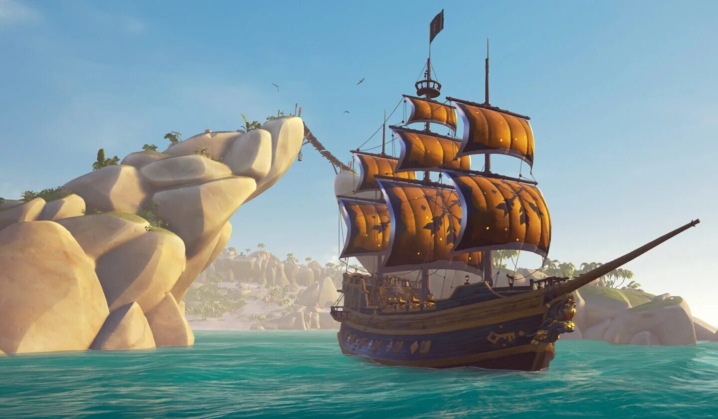 Берега изобилия sea of thieves. Утёс мятежников Sea of Thieves. Паруса золотой Феникс Sea of Thieves. Sea of Thieves месть королевы Анны. Sea of Thieves корабль Афины.