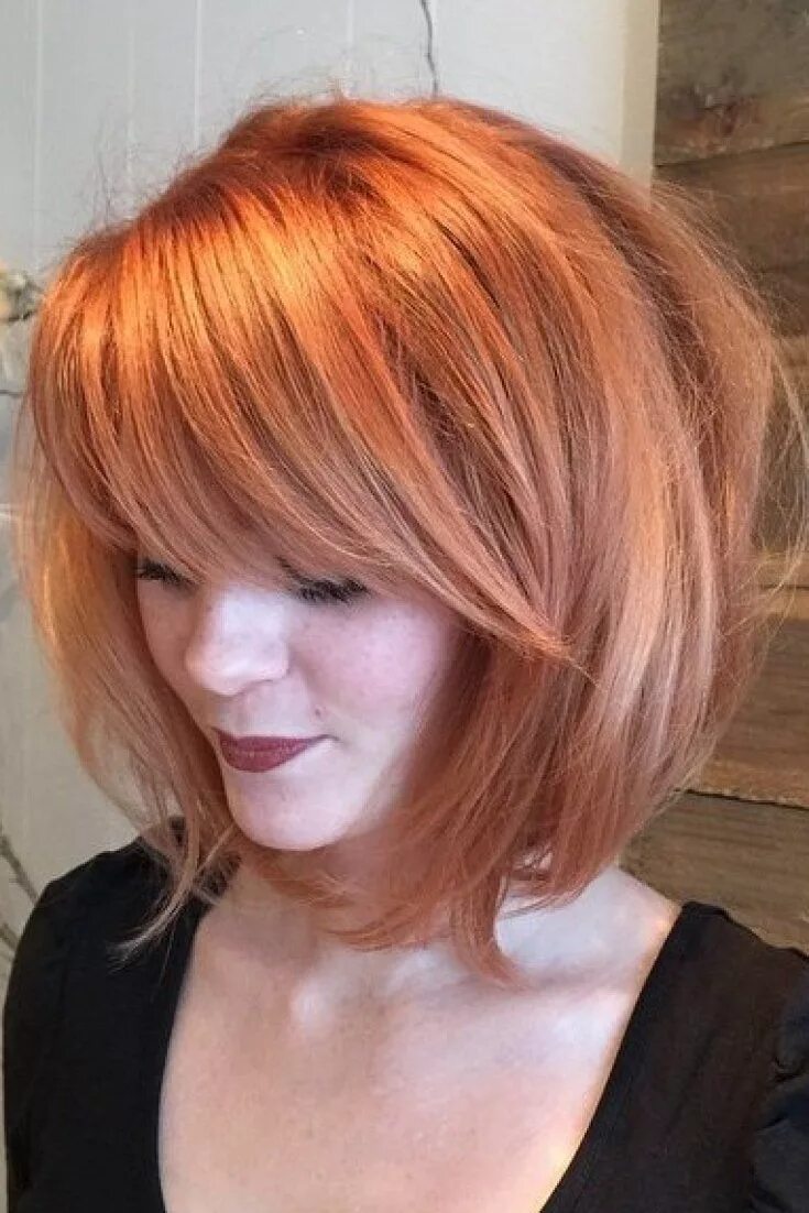 Женские стрижки на средние волосы рыжие Medium hair cuts, Long hair styles, Fringe hairstyles