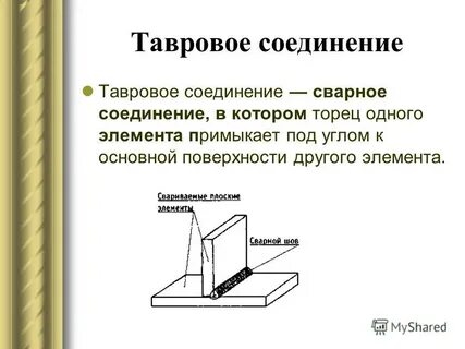 Тавровое сварное соединение