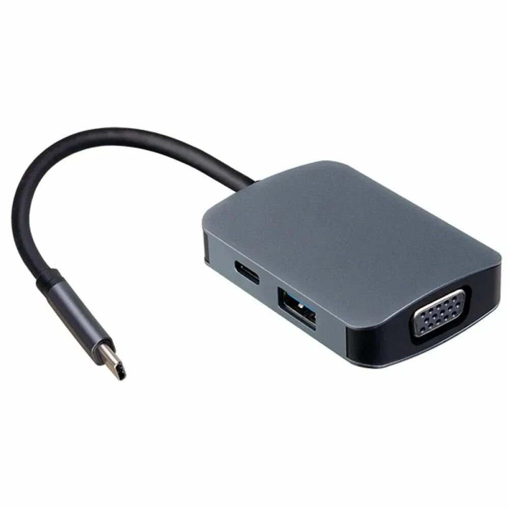 Адаптер usb type c vga. Perfeo док станция usb-type-c (pf-type-c-12) 5 в 1. переходник perfeo a7006.