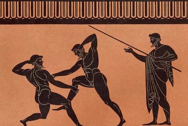 Пятиборье древней греции вазопись. Первые античные олимпийские игры. Прыжки в длину в древней греции на олимпийских играх. Олимпийские игры в древней греции. Первые олимпийские игры в древней греции.