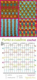 Крючком из остатков пряжи со схемой