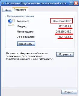 Состояние сети