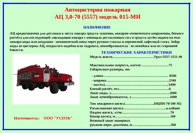 Средний ремонт пожарного автомобиля. Урал 5557 пожарный ТТХ. ТТХ АЦ-40 Урал 5557 пожарных автомобилей. ТТХ пожарного автомобиля Урал 5557. АЦ 5557 пожарный Урал ТТХ.