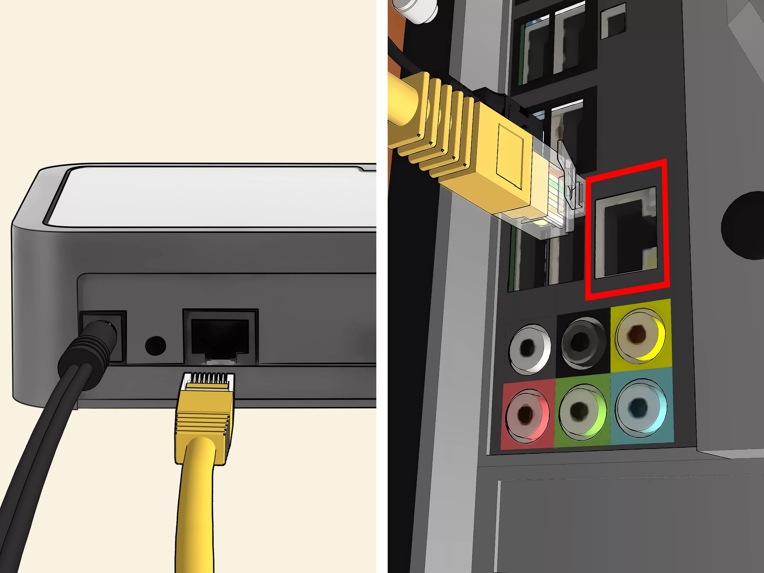 Разъем для интернет кабеля в ПК. Провод от роутера к ПК. Ethernet кабель в компе. Lan кабель для ПК.