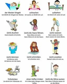Она делает на немецком