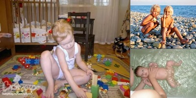 голопопики загорают