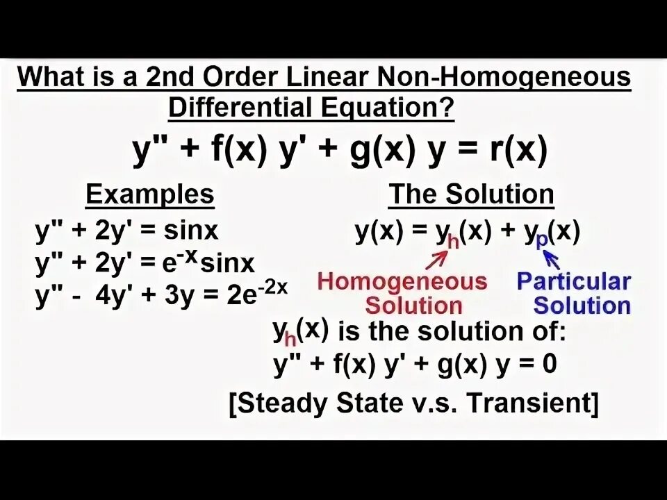 Non order. Homogeneous Linear equations. Second order Differential equation. Non Linear second order Differential equation. Homogeneous equation example.
