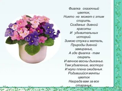 Расцвел цветок стих